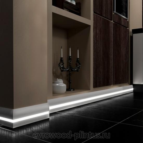 Плинтус для подсветки Evrowood PN 080 LED Плинтус для подсветки Evrowood PN 080 LED
