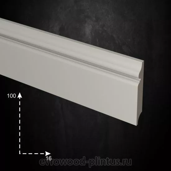 Плинтус напольный Evrowood PN 100 - размеры Плинтус напольный Evrowood PN 100 - размер