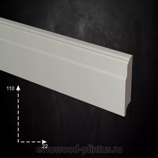 Плинтус напольный Evrowood PN 110 - размеры Плинтус напольный Evrowood PN 110 - размер