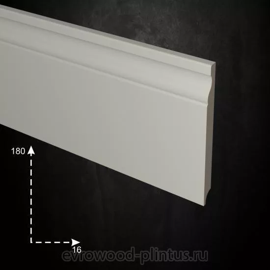 Плинтус напольный Evrowood PN 190 - размеры Плинтус напольный Evrowood PN 190 - размер