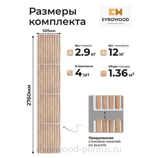 Модульная панель MSP 04, дуб Сонома на белом